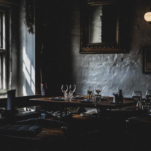 Mixed metals and walnut woods